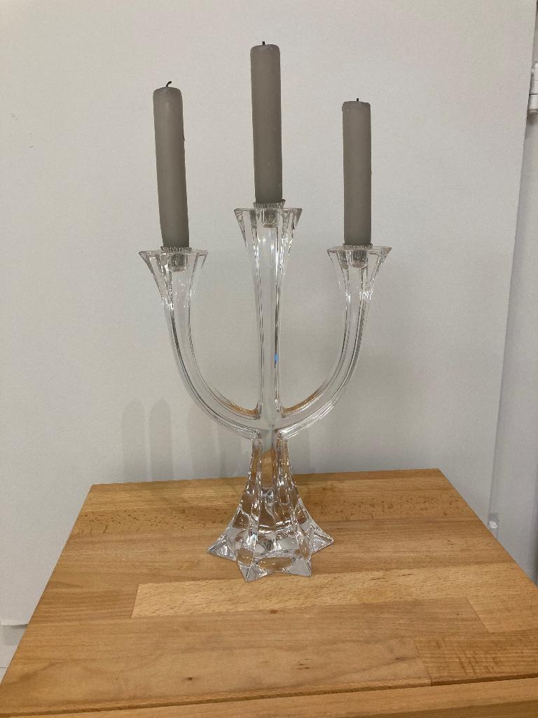 Kristallen kandelaar, Antiek en Kunst, Ophalen of Verzenden, Kristal