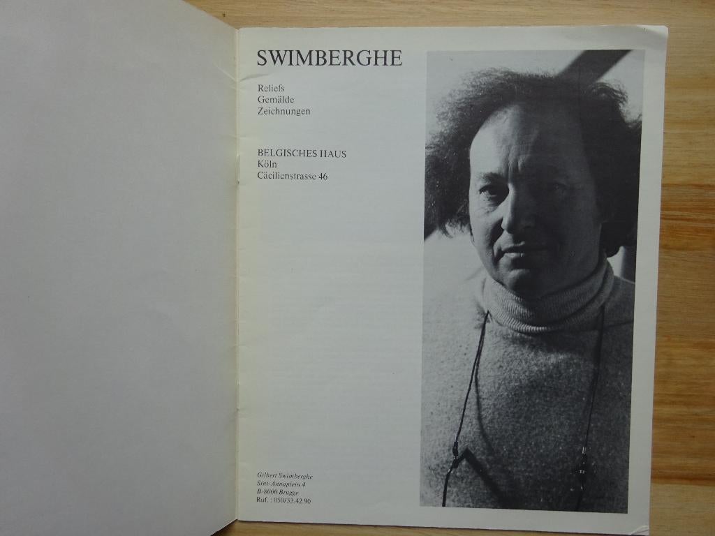 Gilbert Swimberghe, Belgisches Haus Köln, 1980, Ophalen of Verzenden, Gelezen, Schilder- en Tekenkunst