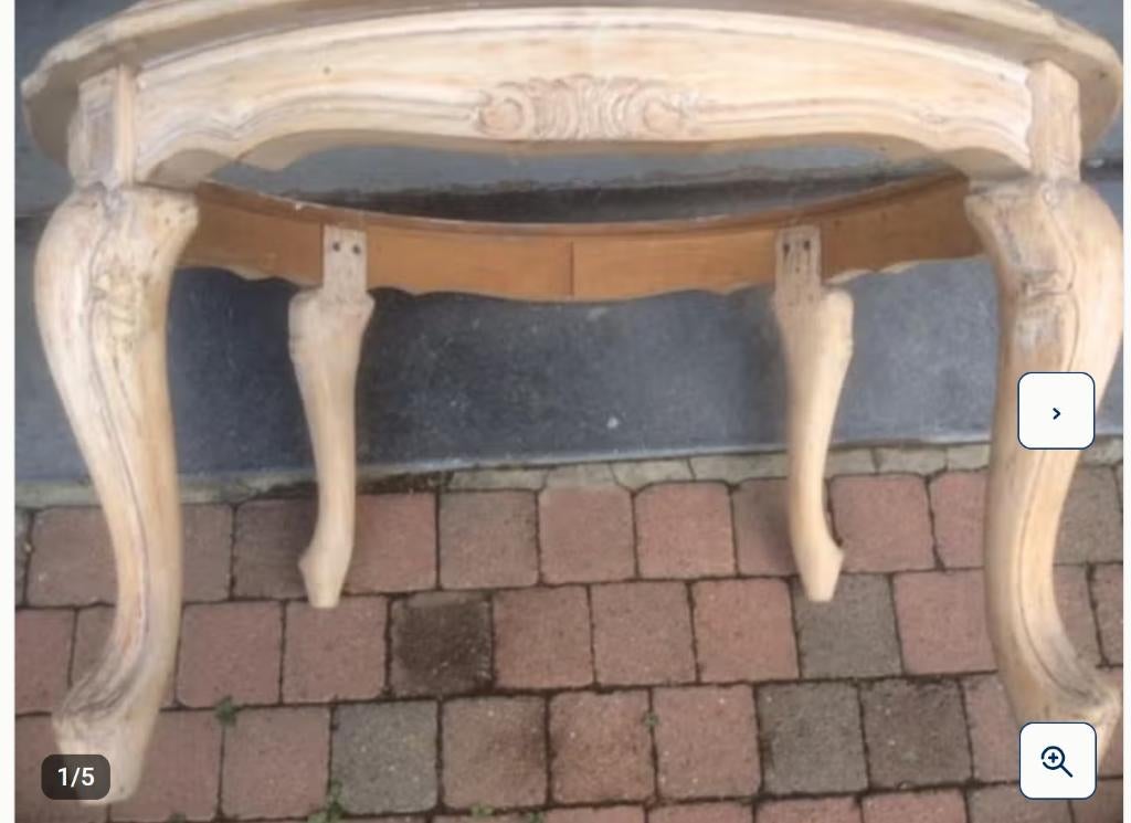Table basse antique/vintage, Enlèvement