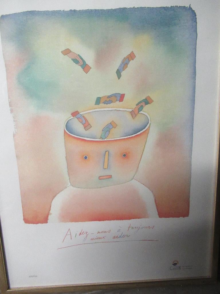 lithographie de Folon, Enlèvement
