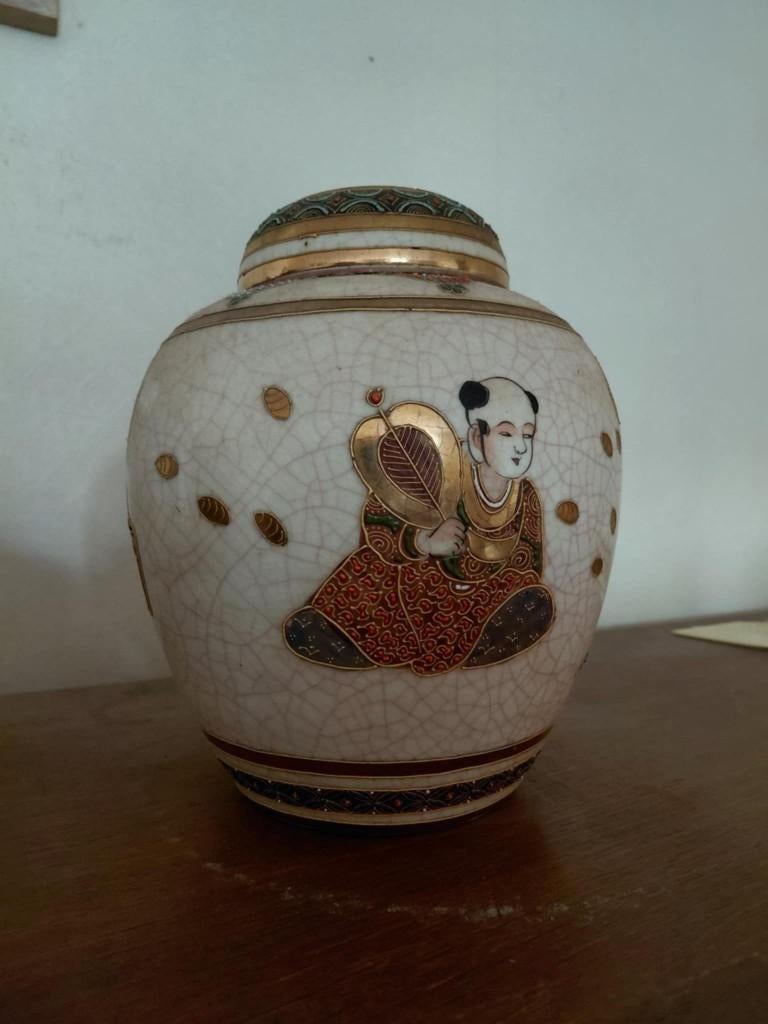 Japanse Satsuma gemberpot, Antiek en Kunst, Antiek | Keramiek en Aardewerk, Ophalen