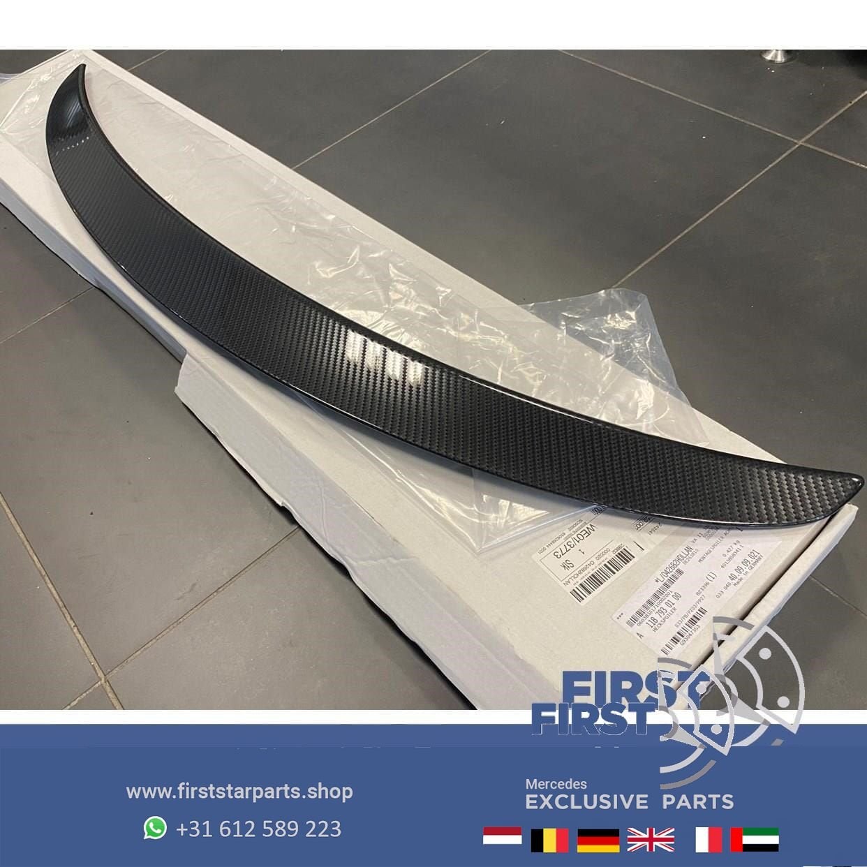 W118 C118 CLA AMG CARBON KOFFERBAK SPOILER ZWART 2018-2021 A