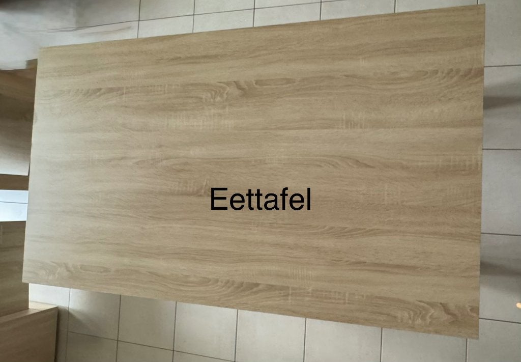Eettafel : 160 cm, Ophalen, Gebruikt, 50 tot 100 cm, Vijf personen of meer