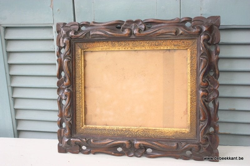 Retro vintage antieke oude brocante kader lijst artdeco, Enlèvement ou Envoi