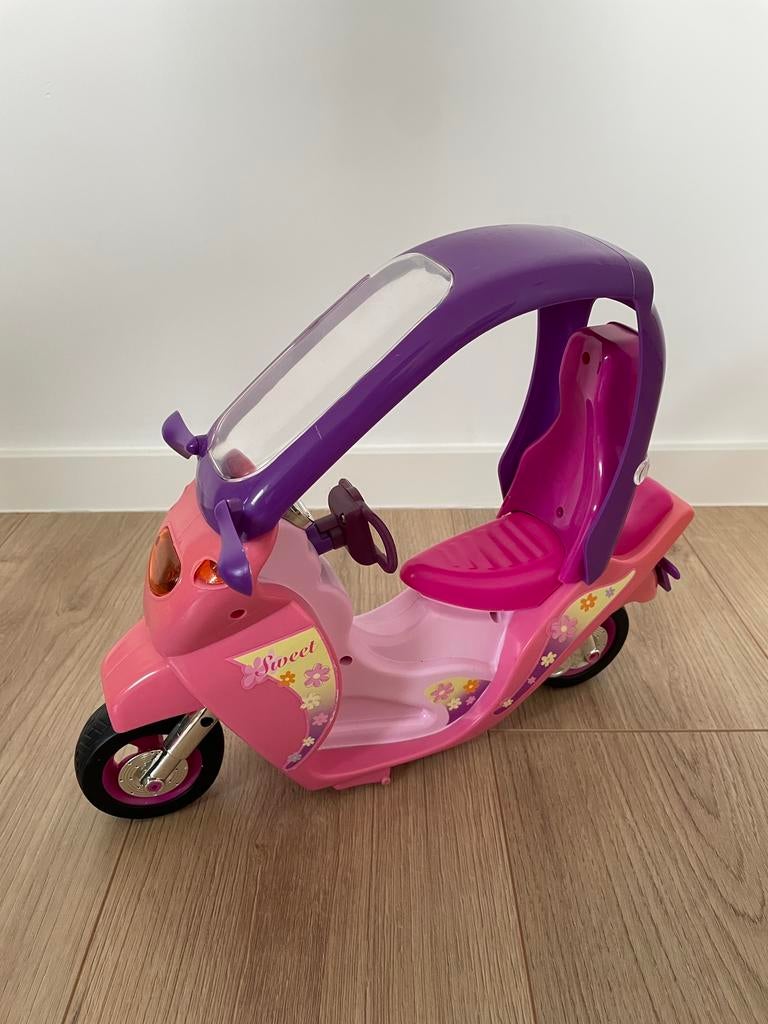 Mattel Barbie - Vespa avec toit - parfait état, Enfants & Bébés, Jouets | Poupées, Enlèvement ou Envoi, Comme neuf, Barbie