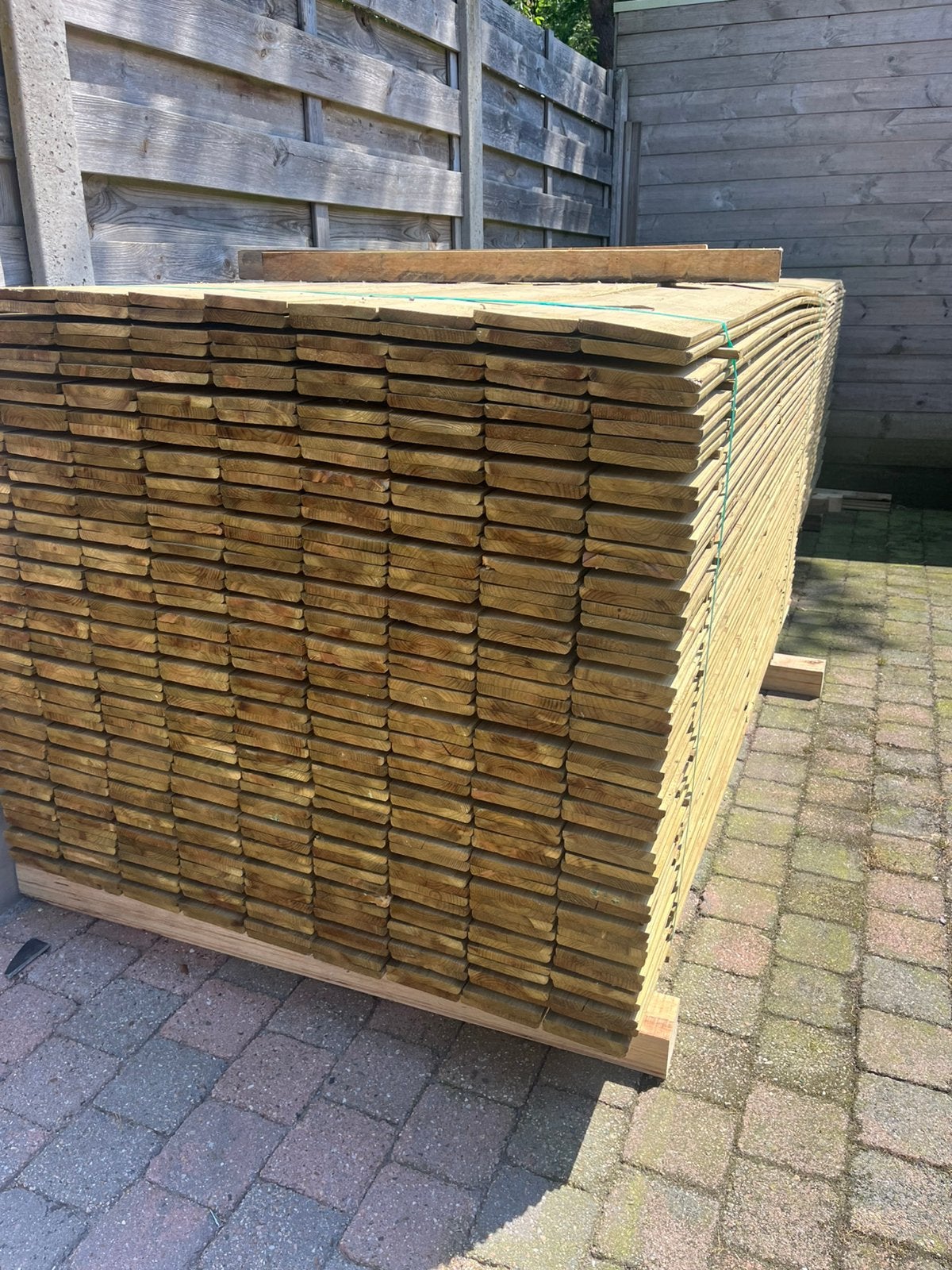 Geinpregneerde planken. Goedkoop, Tuin en Terras, Ophalen, Zo goed als nieuw, Planken