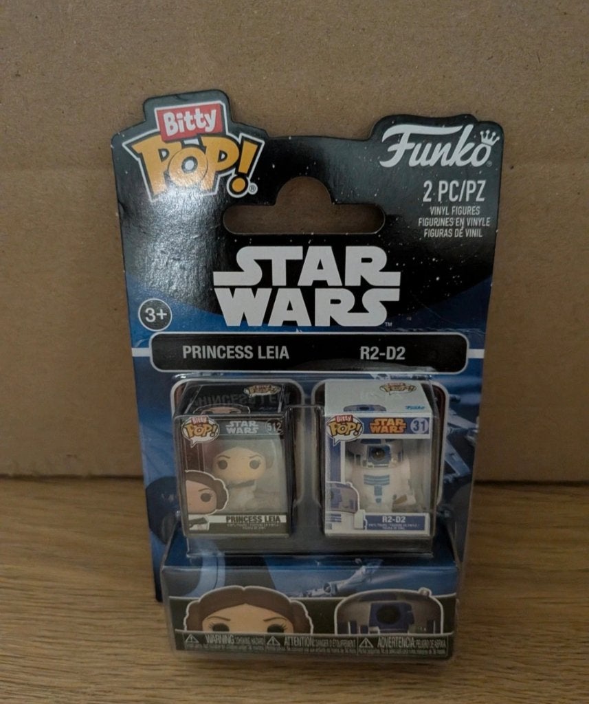 Funko Bitty Pop! Star Wars – Princess Leia & R2-D2 2-Pack, Verzamelen, Star Wars, Ophalen of Verzenden, Nieuw, Actiefiguurtje