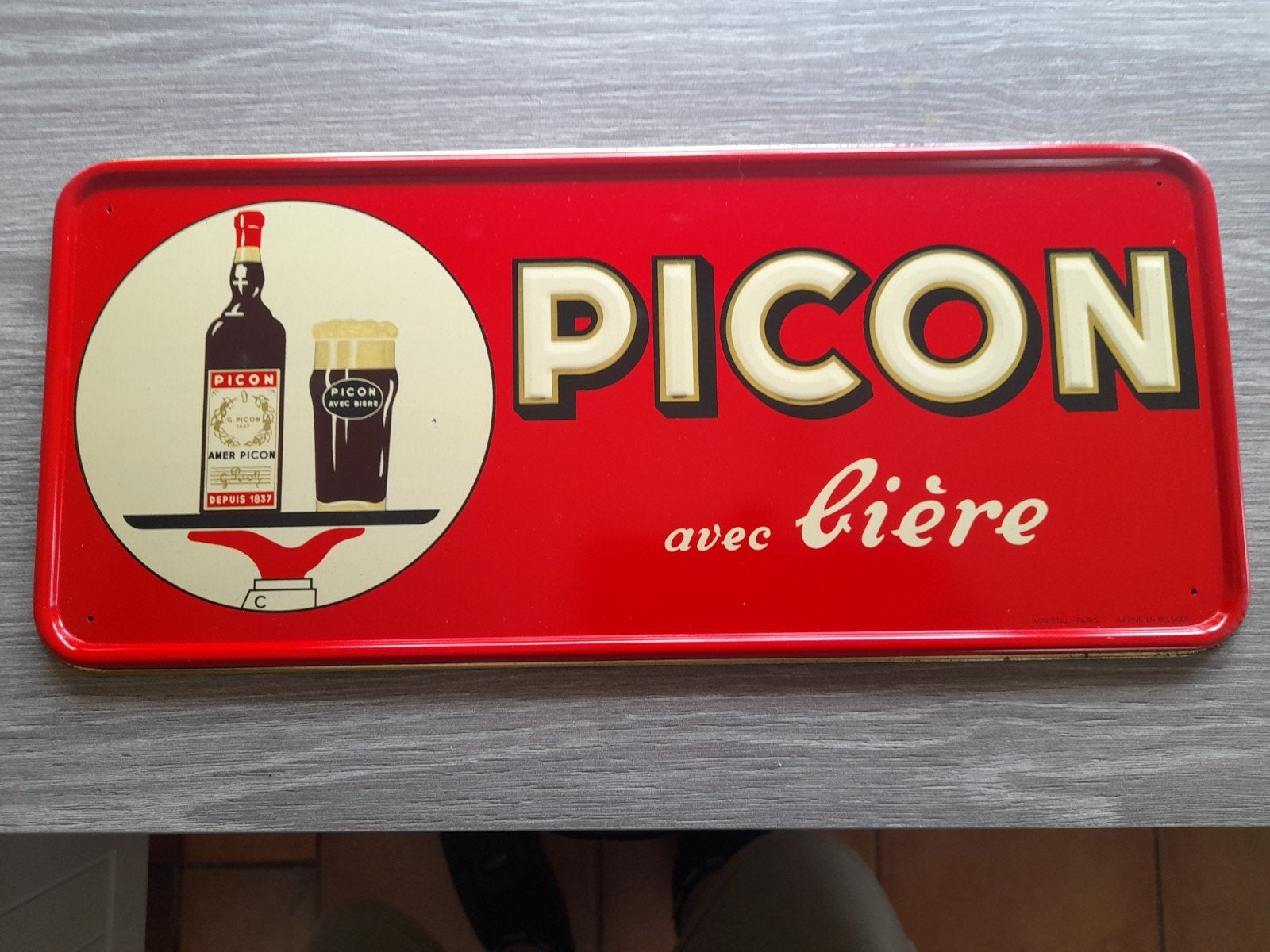 reclamebord picon33cm4,5 cm, Verzamelen, Merken en Reclamevoorwerpen, Ophalen of Verzenden, Reclamebord