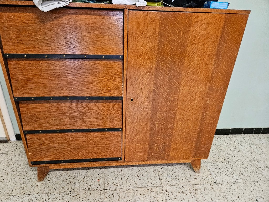 Kast  met 4 schuiven en 1 deur, Huis en Inrichting, Kasten | Kleerkasten, Ophalen, Minder dan 50 cm, Gebruikt, 100 tot 150 cm