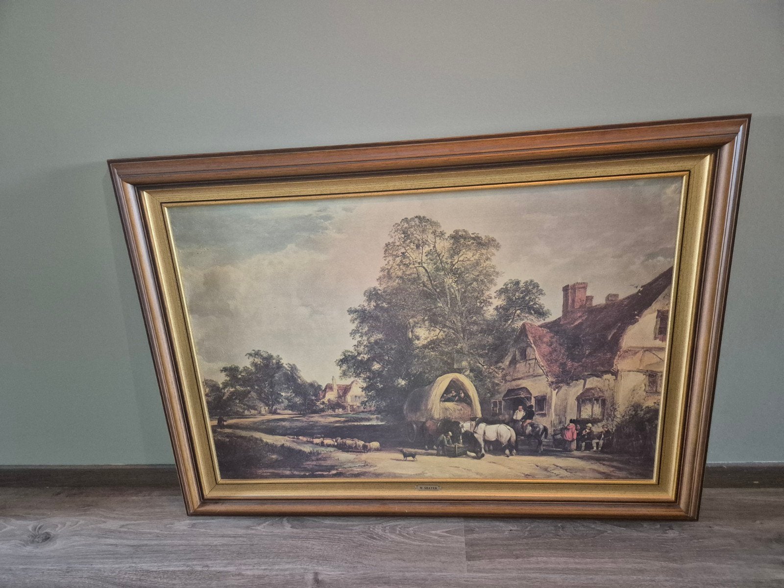 Tableau ancien « The Halfway House » d’après William Shayer, Antiquités & Art, Art | Peinture | Classique, Enlèvement ou Envoi