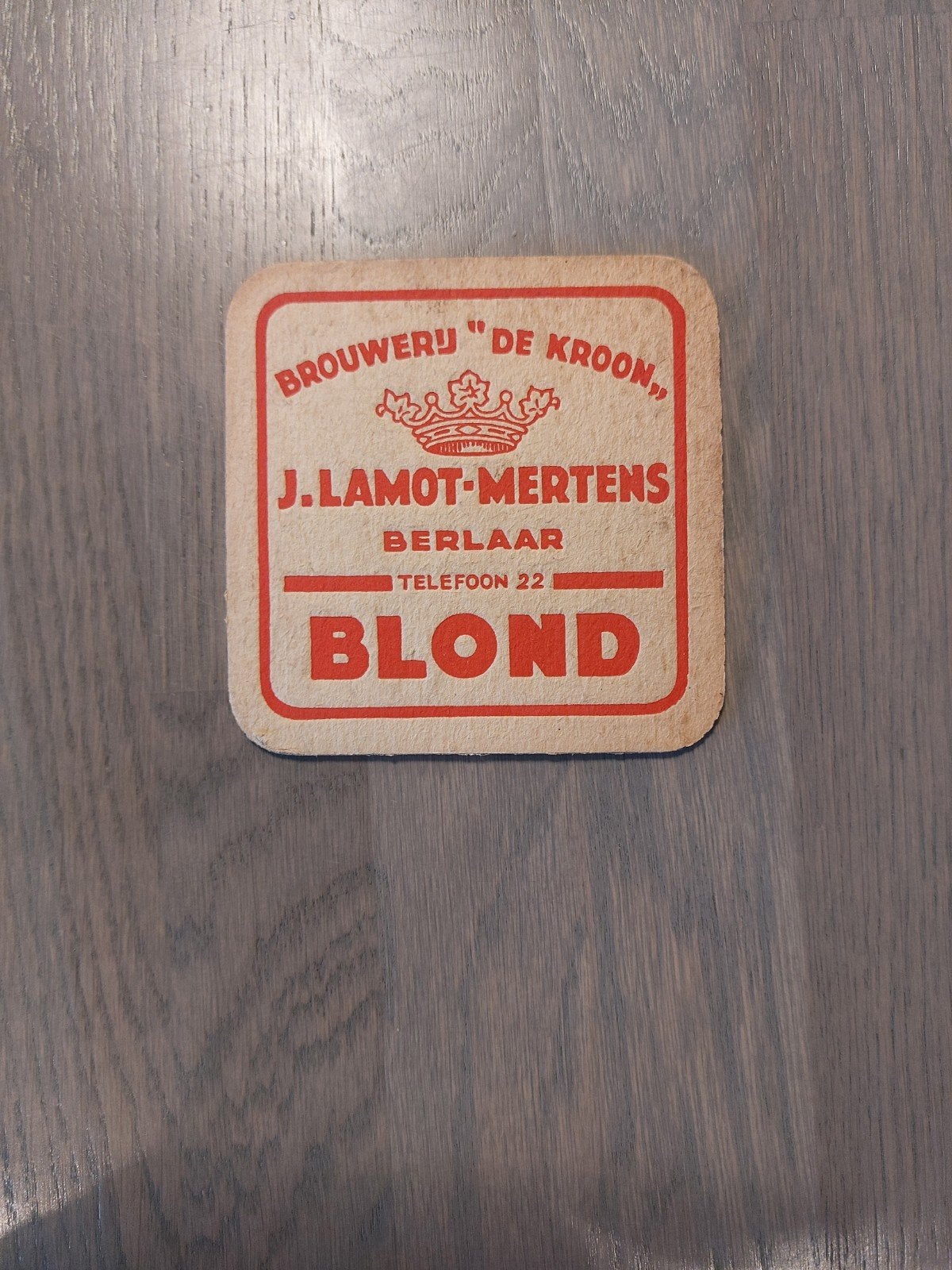 oud bierviltje brouwerij Lamot Berlaar, Verzamelen, Ophalen of Verzenden