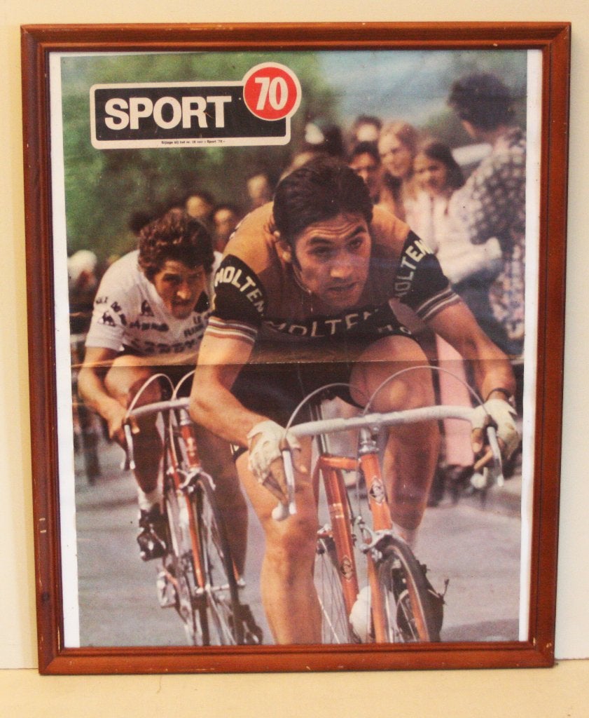 Ingekaderde Foto Van Eddy Merckx En Freddy Maertens, Ophalen of Verzenden, Gebruikt, Foto