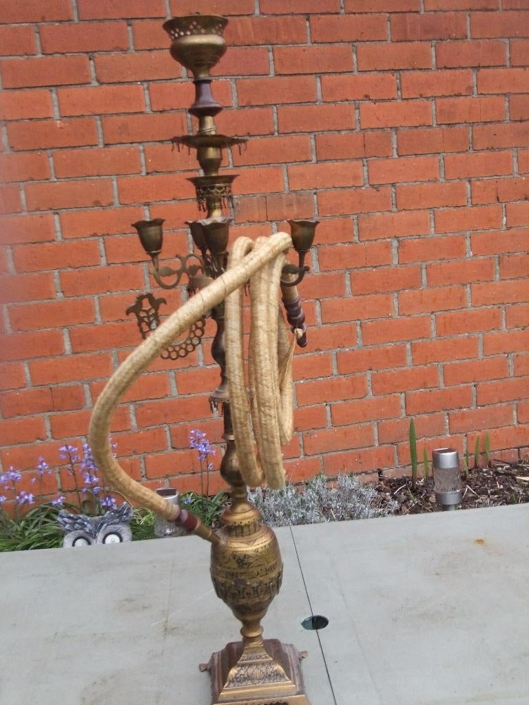 oosterse waterpijp, Verzamelen, Rookartikelen, Aanstekers en Luciferdoosjes, Ophalen of Verzenden, Zo goed als nieuw, (Water)pijp