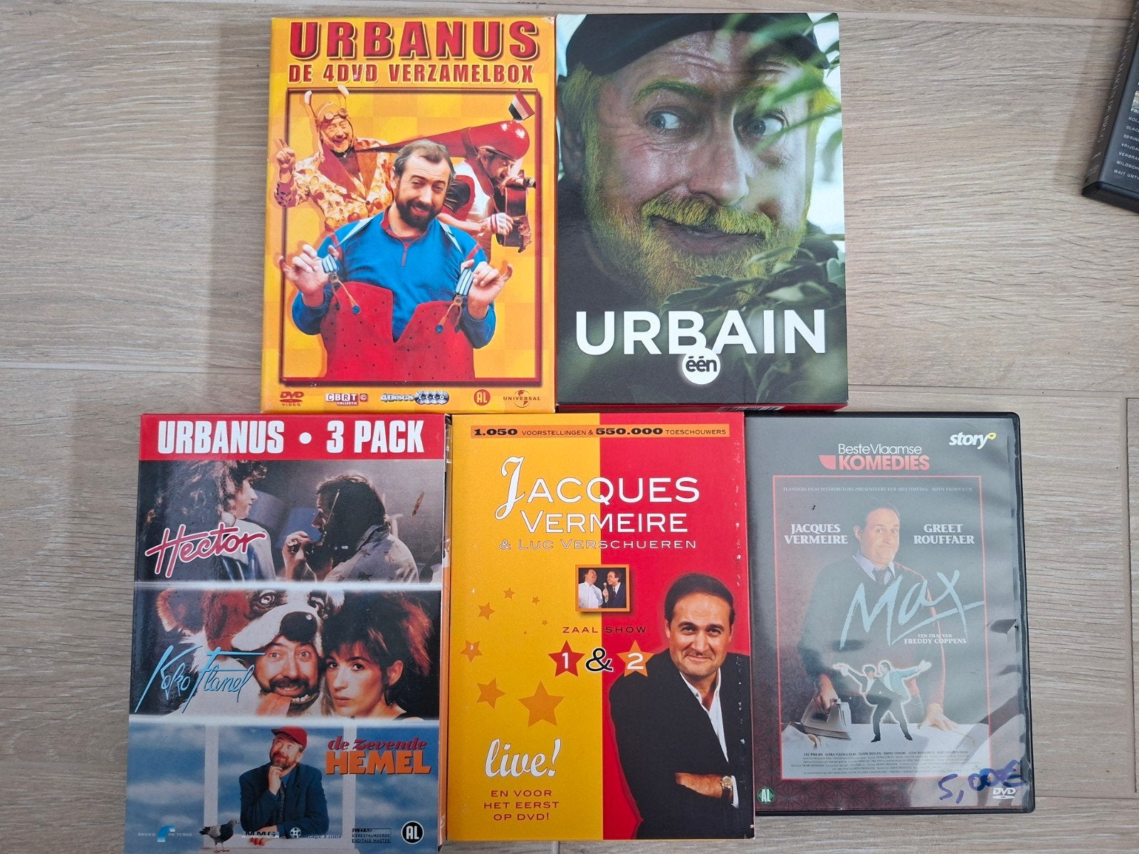Mooie lot Vlaamse Komedie DVD's - Urbanus & Jacques Vermeire, Néerlandais, Comme neuf, À partir de 9 ans, Enlèvement