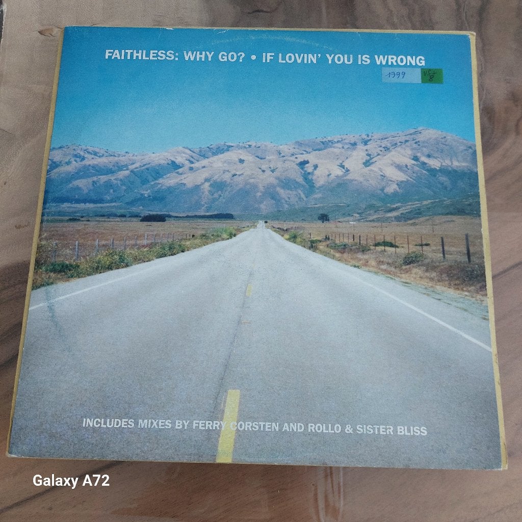 faithless why go 12 inch maxi, CD & DVD, Vinyles | Dance & House, 12 pouces, Trance, Enlèvement ou Envoi, Utilisé