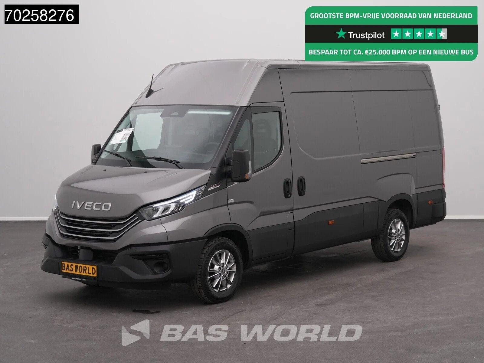 Iveco Daily 35S21 BPM VRIJ! 3.0L Automaat 2x Schuifdeur 210P, Autos, Camionnettes & Utilitaires, Neuf, Argent ou Gris, Achat, Euro 6