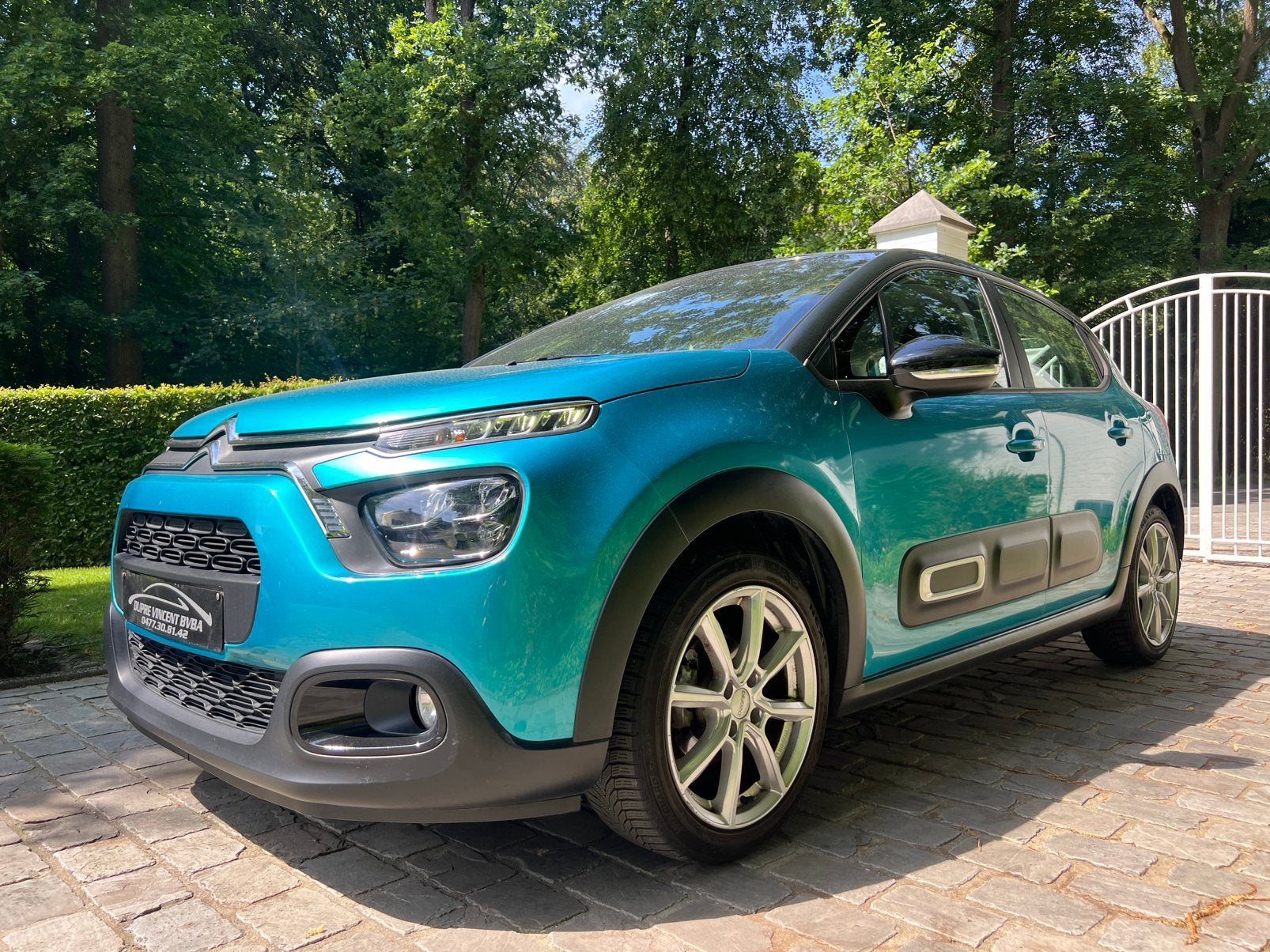 Citroen C3 1.2i PureTech Shine*2022*66000KM*, Voorwielaandrijving, Stof, Euro 6, Blauw