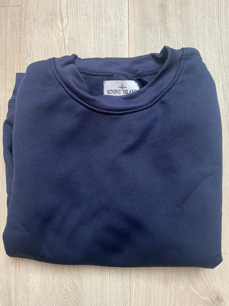 Stone Island sweater donkerblauw maat M, Ophalen of Verzenden, Zo goed als nieuw, Maat 48/50 (M), Blauw