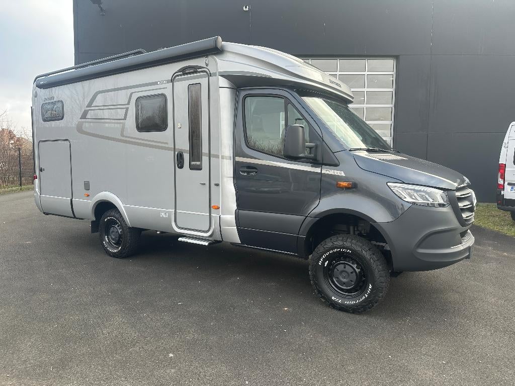 Hymer ML T 580 4x4 argent cristallin, Caravanes & Camping, Camping-cars, 6 à 7 mètres, Alarme, Réfrigérateur, Diesel