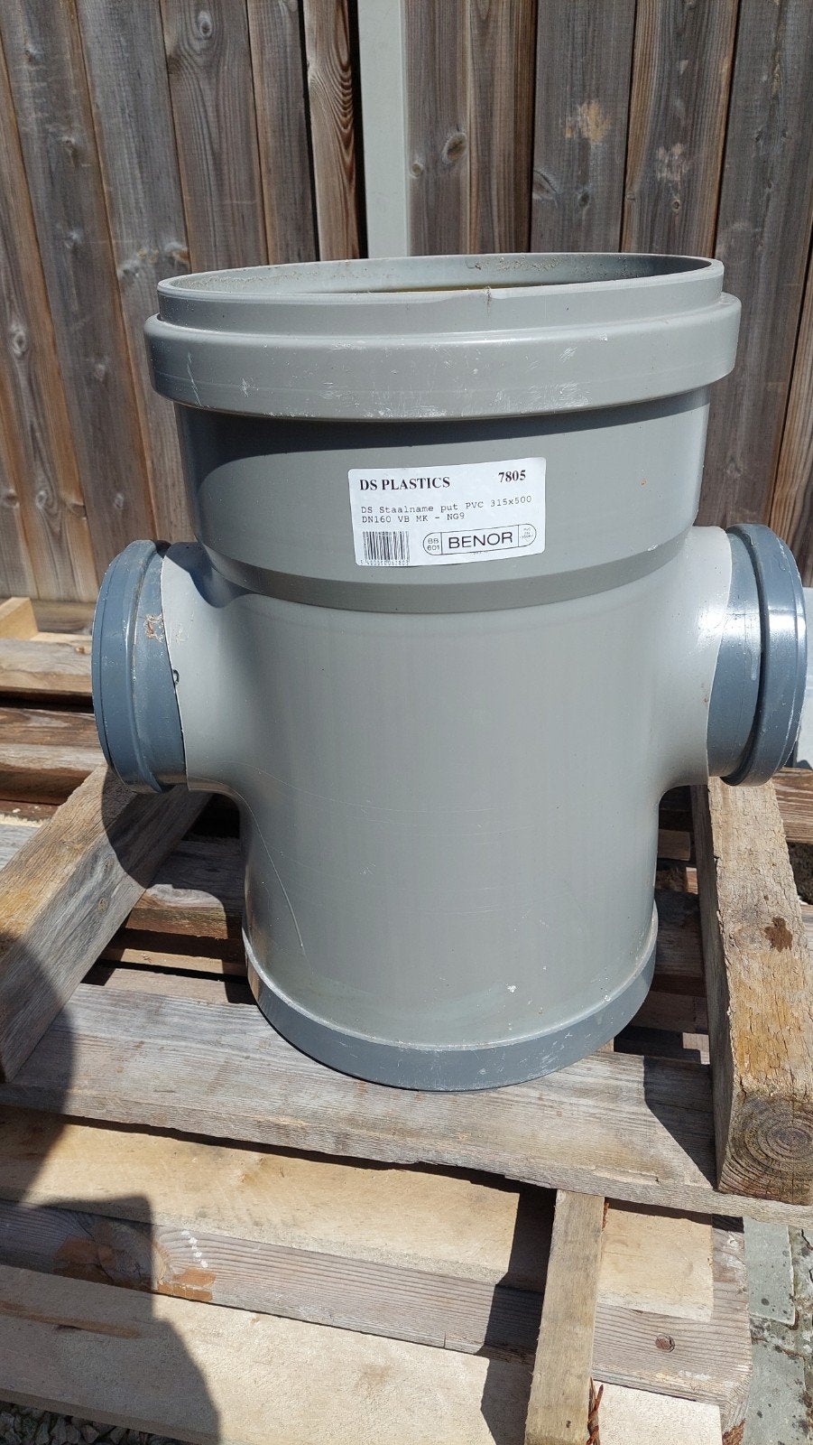 Pvc nazichtput Benor- dia315-500 met 2 aansluitingen dia 160, Doe-het-zelf en Bouw, Buizen en Afvoer, Ophalen, PVC