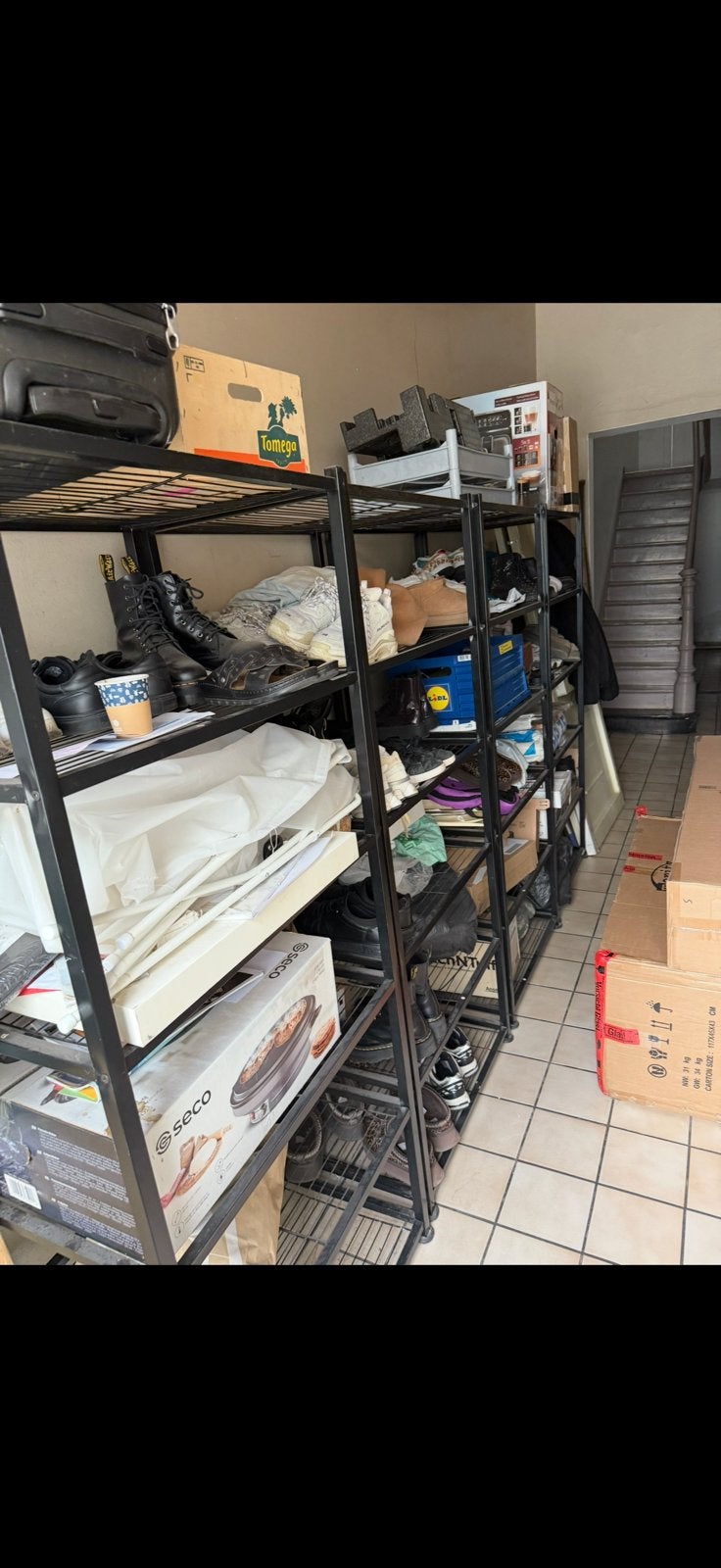 4x rekken zwart, Huis en Inrichting, Ophalen, Zo goed als nieuw