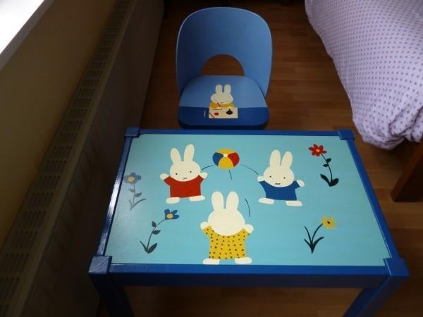 Mooi houten tafeltje+Stoeltje Nijntje, Kinderen en Baby's, Ophalen, Gebruikt