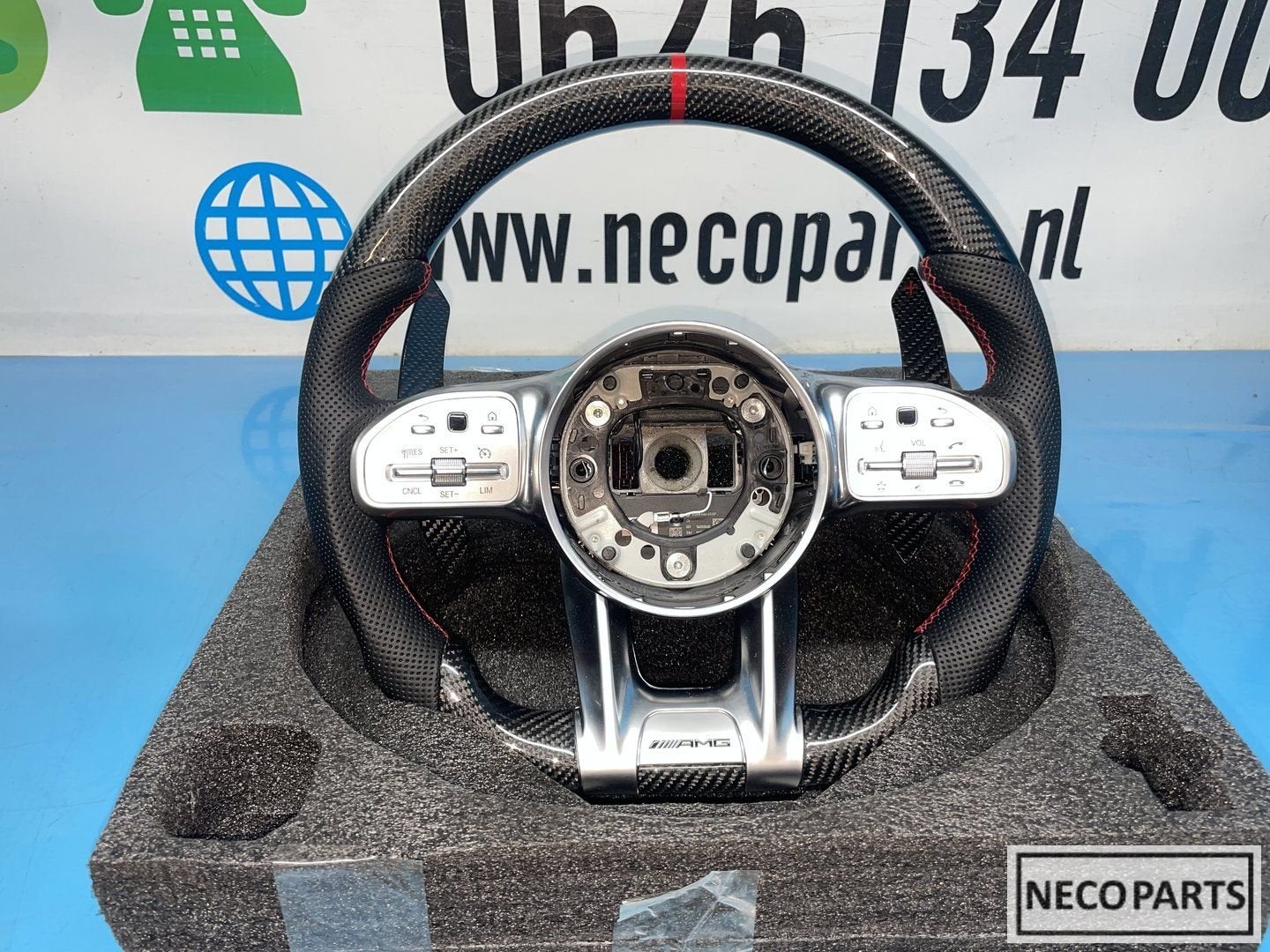 MERCEDES W177 W118 W205 W213 AMG CARBON STUUR STUURWIEL, Gebruikt, -, Ophalen of Verzenden, -