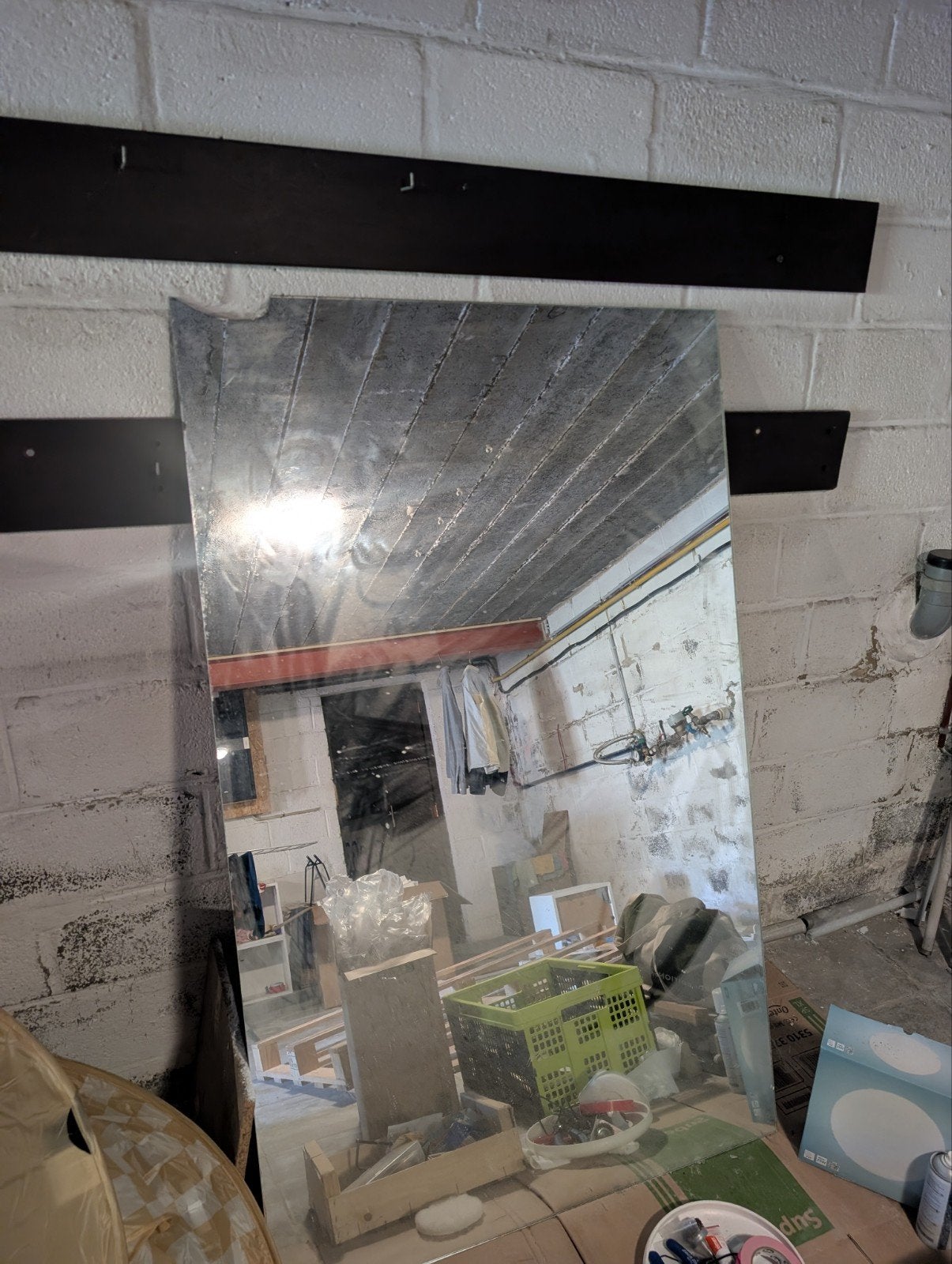 Grand miroir 1m x 1m60, Enlèvement, Utilisé, 150 à 200 cm
