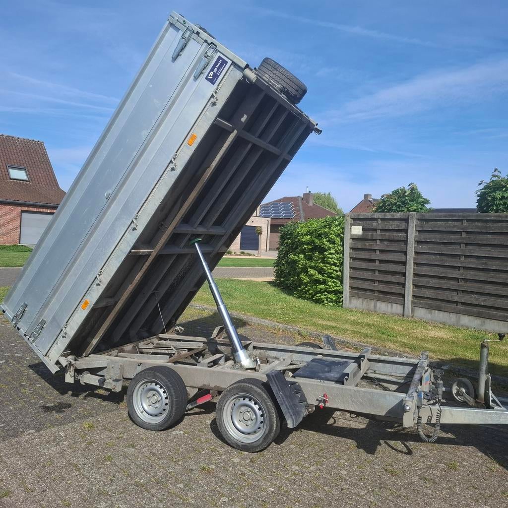 Aanhangwagen kipper hapert 305x180, Autos : Divers, Remorques, Enlèvement
