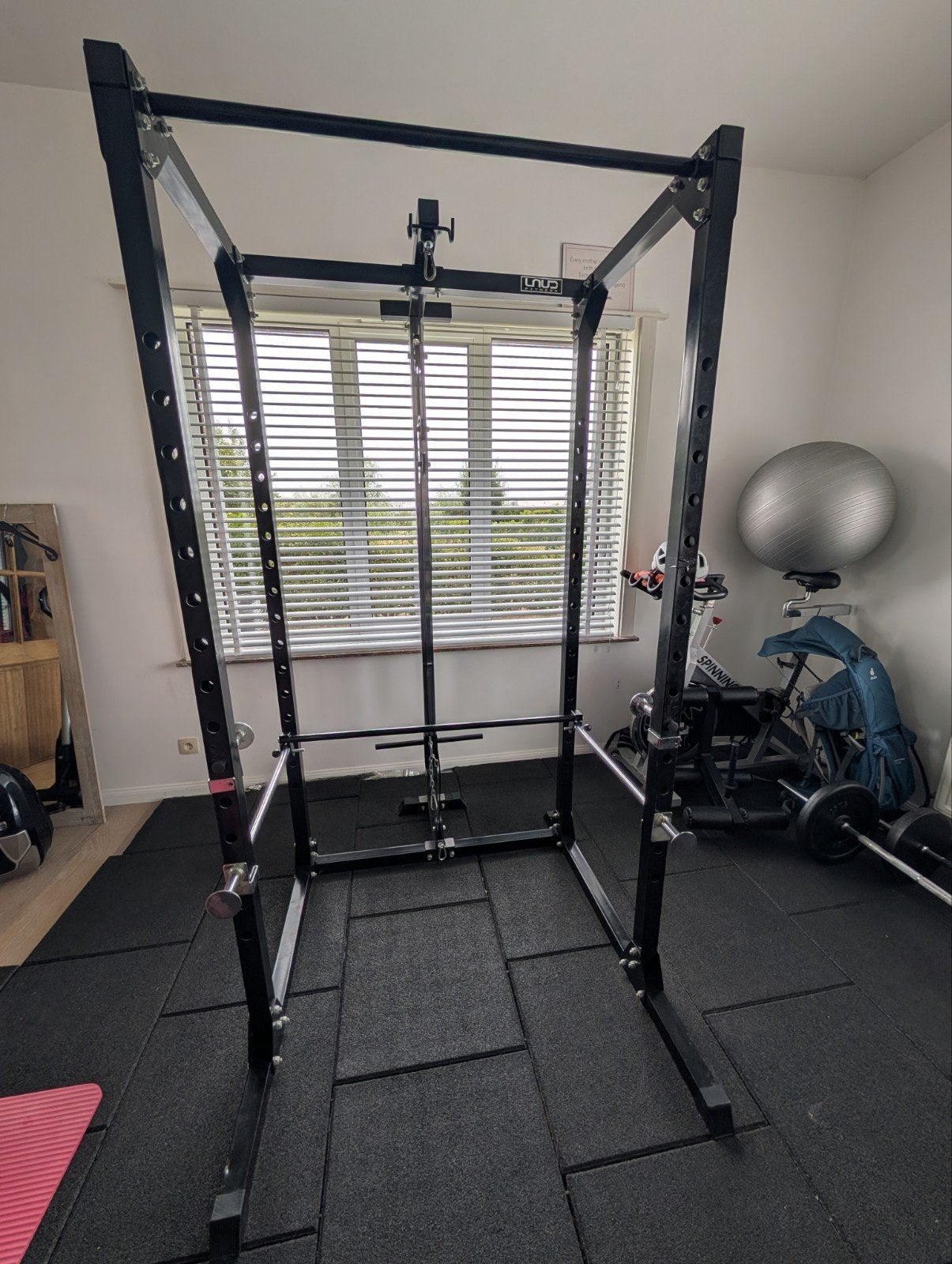 Powerrack met lat pulley, Sport en Fitness, Ophalen