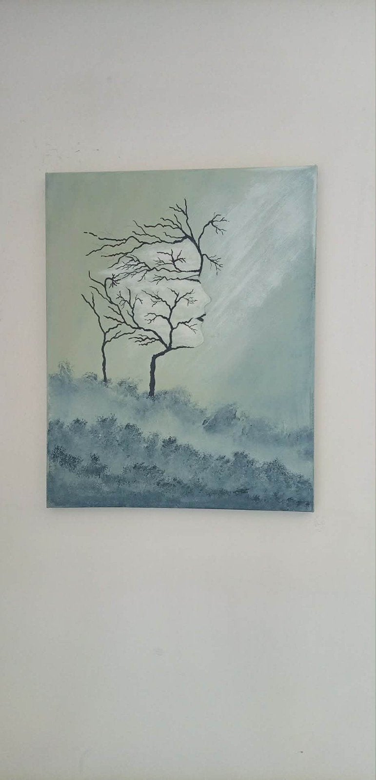 Acrylschilderij, Antiek en Kunst, Kunst | Schilderijen | Modern, Ophalen of Verzenden