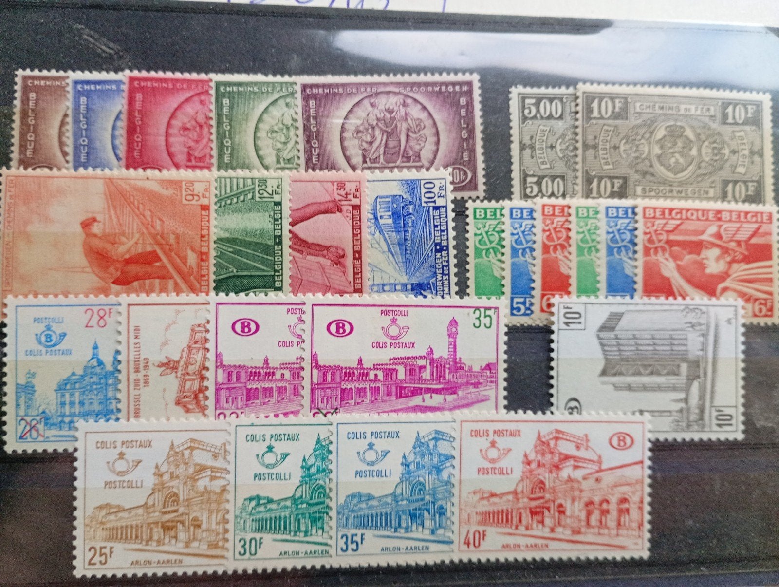 W9) België spoorweg postfris, klein lot, Postzegels en Munten, Orginele gom, Ophalen of Verzenden, Zonder stempel, Postfris