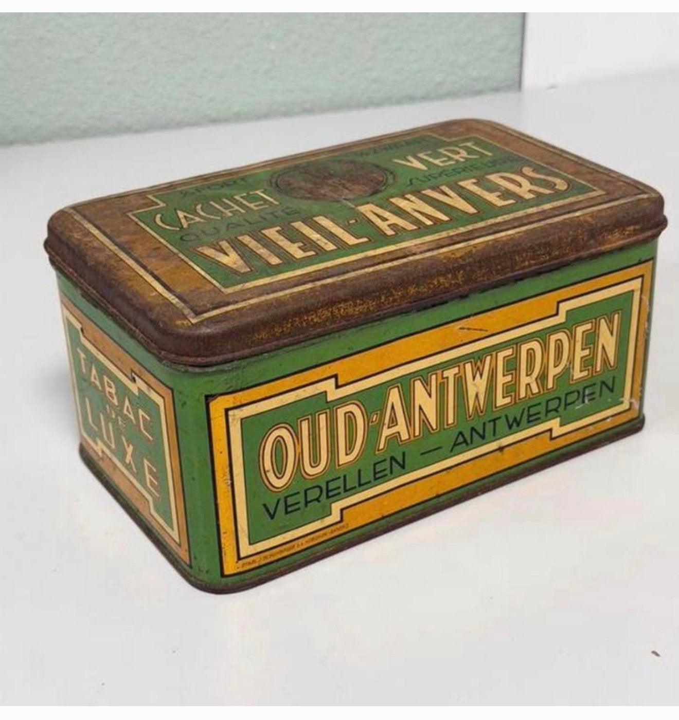 Boîte à tabac vintage Antwerp Vieil-Anvers Verellen Antwerp, Enlèvement ou Envoi, Utilisé, Autre