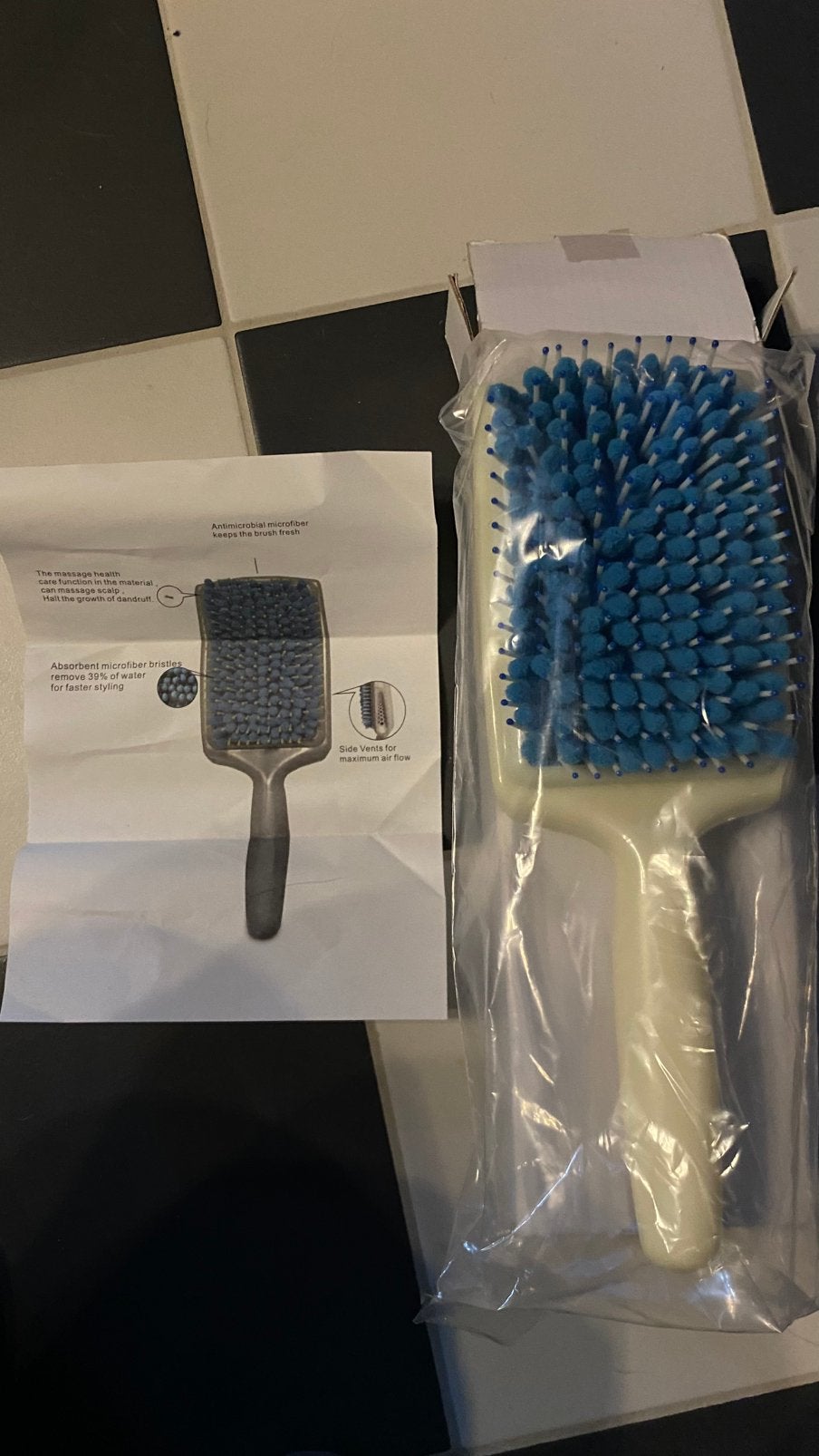Brosse séchante en microfibre sans chaleur, Bijoux, Sacs & Beauté, Enlèvement, Comme neuf, Sèche-cheveux