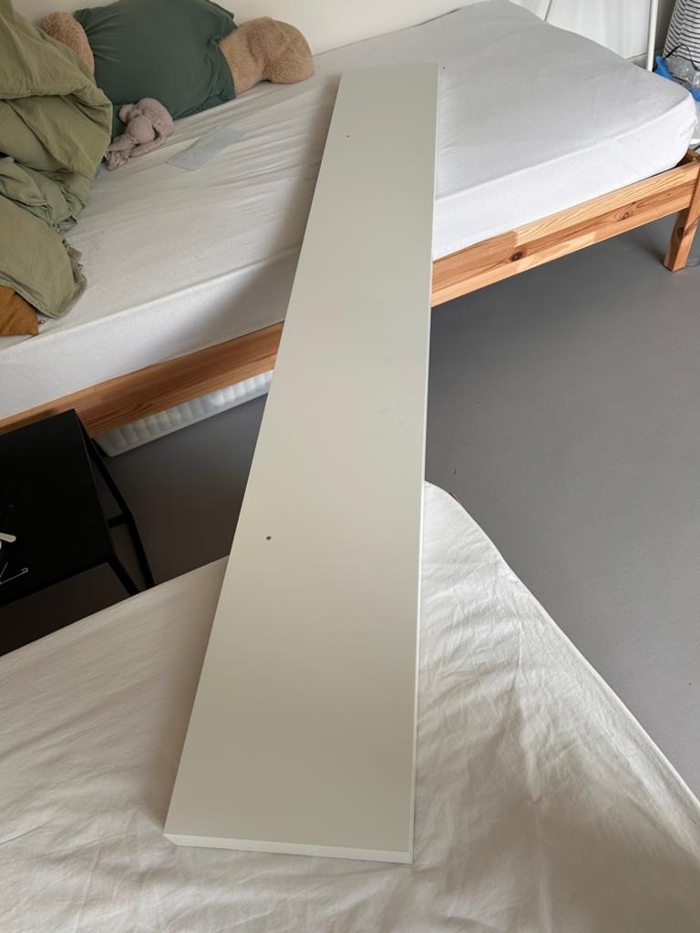 Lack wandplank wit 190x26, Ophalen, Zo goed als nieuw