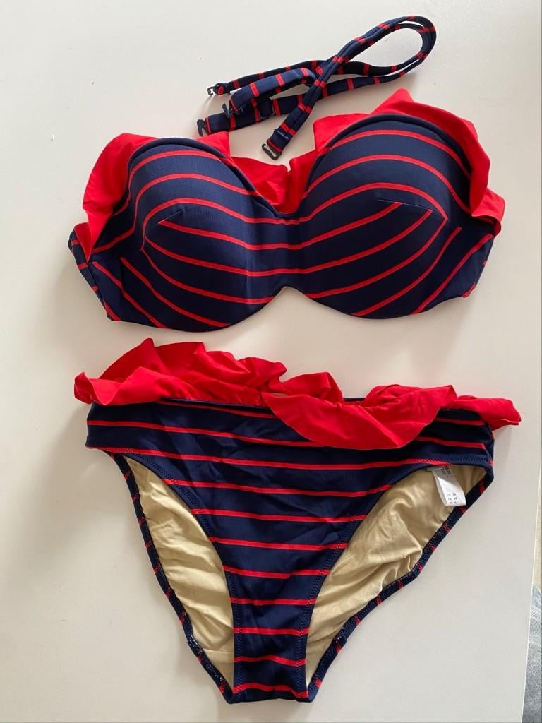 bikini, Kleding | Dames, Gelegenheidskleding, Maat 36 (S), Blauw, Ophalen of Verzenden