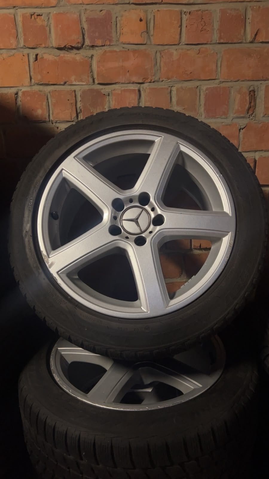 4 pneus/jantes Bridgestone Mersedec, Autos : Pièces & Accessoires, Pneus et Jantes, Véhicule de tourisme, 17 pouces, Enlèvement