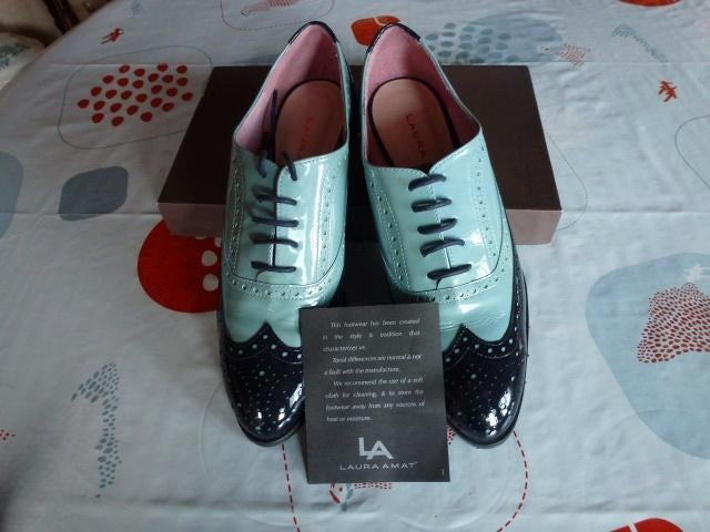 Platte lakschoenen. Maat 38., Ophalen of Verzenden, Nieuw, Blauw