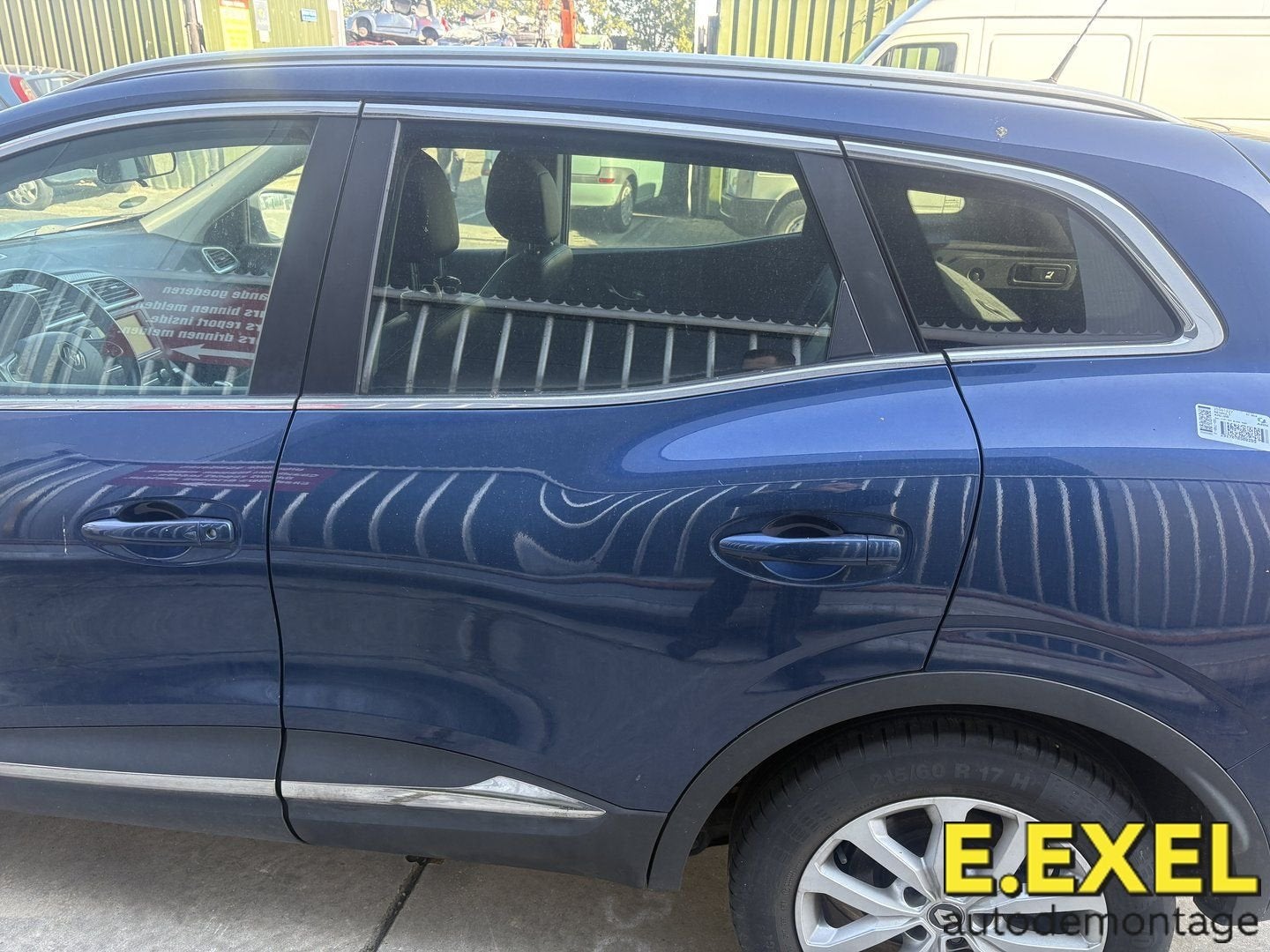Deur Links achter Renault Kadjar Blauw vanaf 2015, Gebruikt, -, Ophalen of Verzenden, -