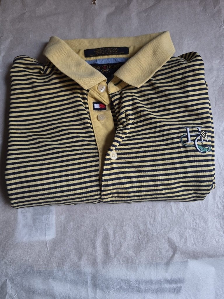 Thommy hilfiger | polo's met korte mouwen | yellow > black, Enlèvement ou Envoi, Multicolore, Thommy Hilfiger, Taille 52/54 (L)