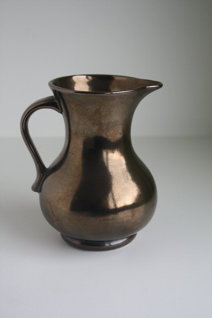 Bronskleurig kannetje – Prinknash Abbey Pottery, Ophalen of Verzenden