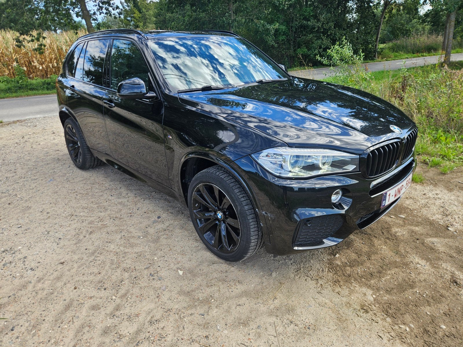 BMW X5 Xdrive30D lichte vracht, Auto's, Zwart, Leder, Diesel, Particulier