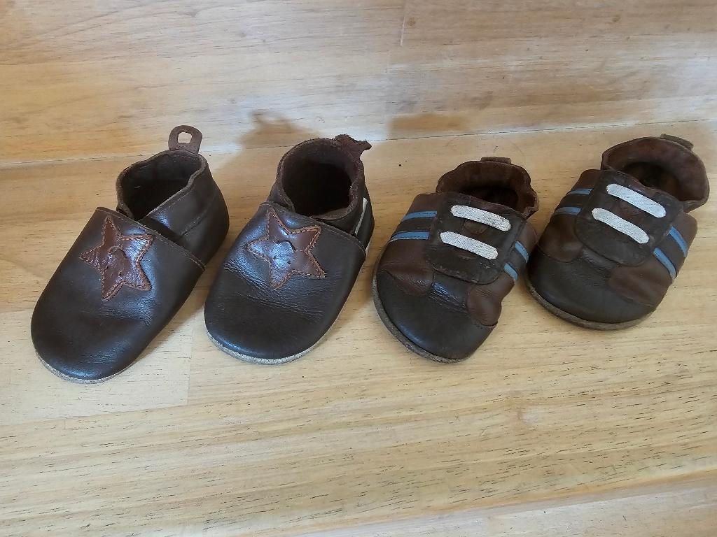 Bobux soft sole slofjes, Kinderen en Baby's, Babykleding | Schoentjes en Sokjes, Ophalen, Slofjes, Jongetje of Meisje, Bobux