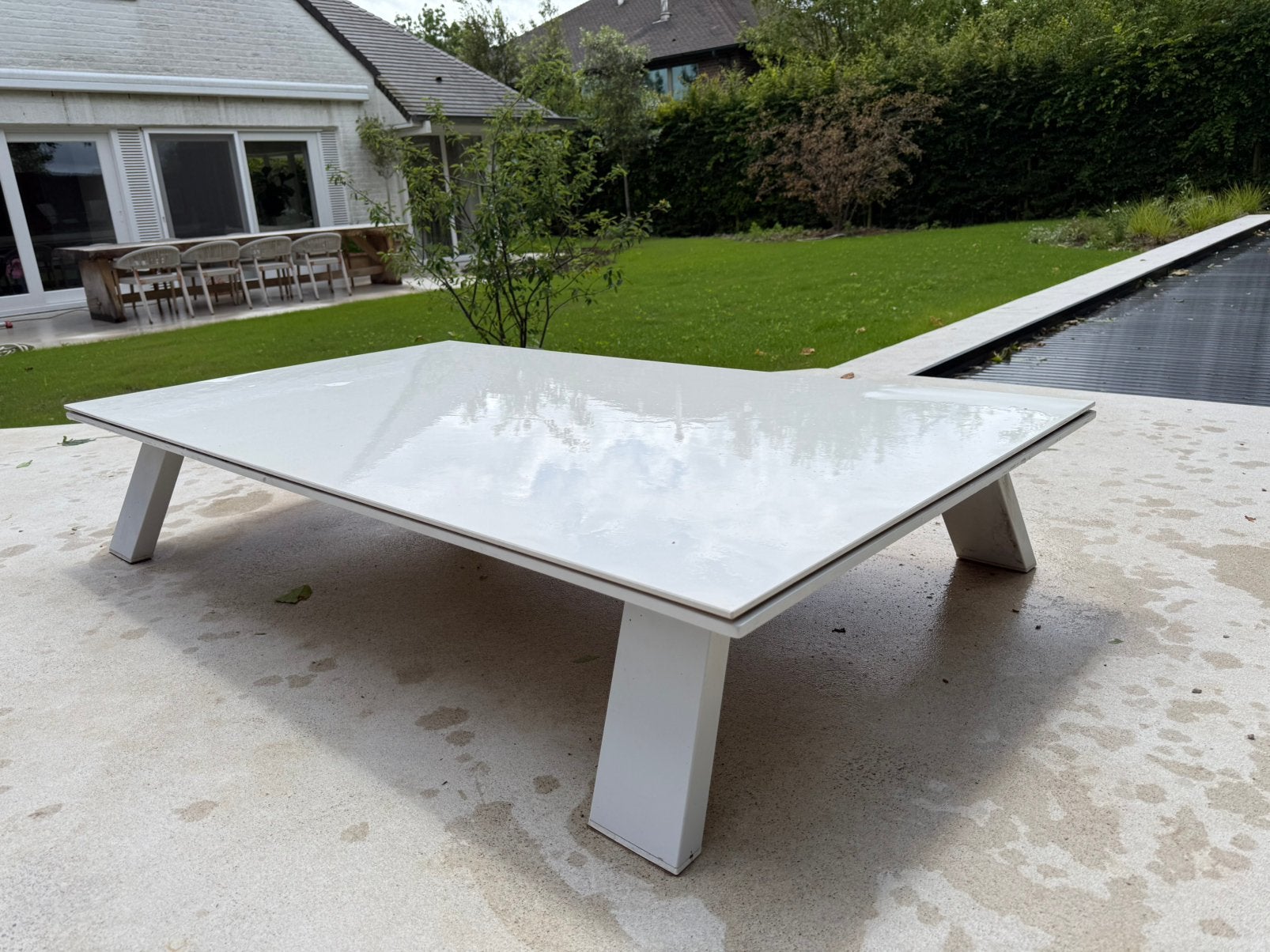 Aluminium bijzettafel, Enlèvement, Comme neuf