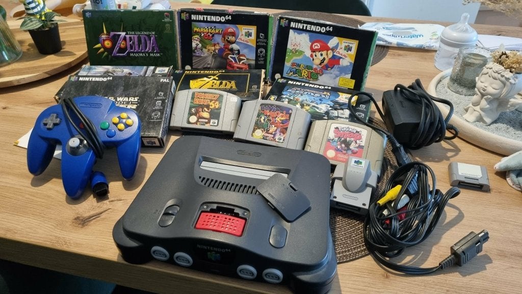 Nintendo 64 + Mario / Zelda / Pokemon, Consoles de jeu & Jeux vidéo, Enlèvement ou Envoi, Utilisé, Avec 1 manette, Avec jeux