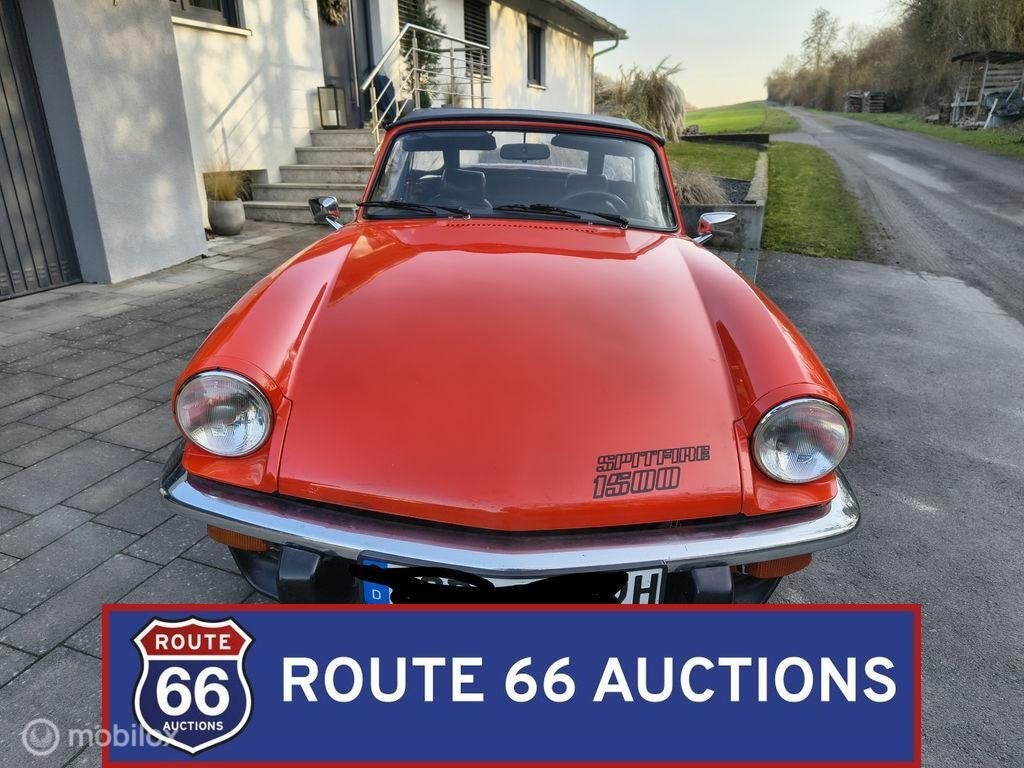 Triumph Spitfire 1500 | 1979 | Route 66 Auctions, Auto's, Oldtimers, Triumph, Zwart, Bedrijf, Handgeschakeld