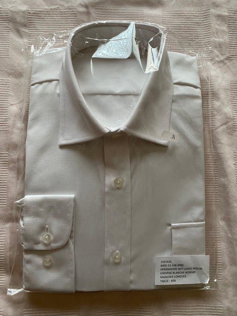 Chemises pour uniforme ou tenue de gala, Enlèvement ou Envoi, Neuf, Blanc, Tour de cou 39/40 (M)