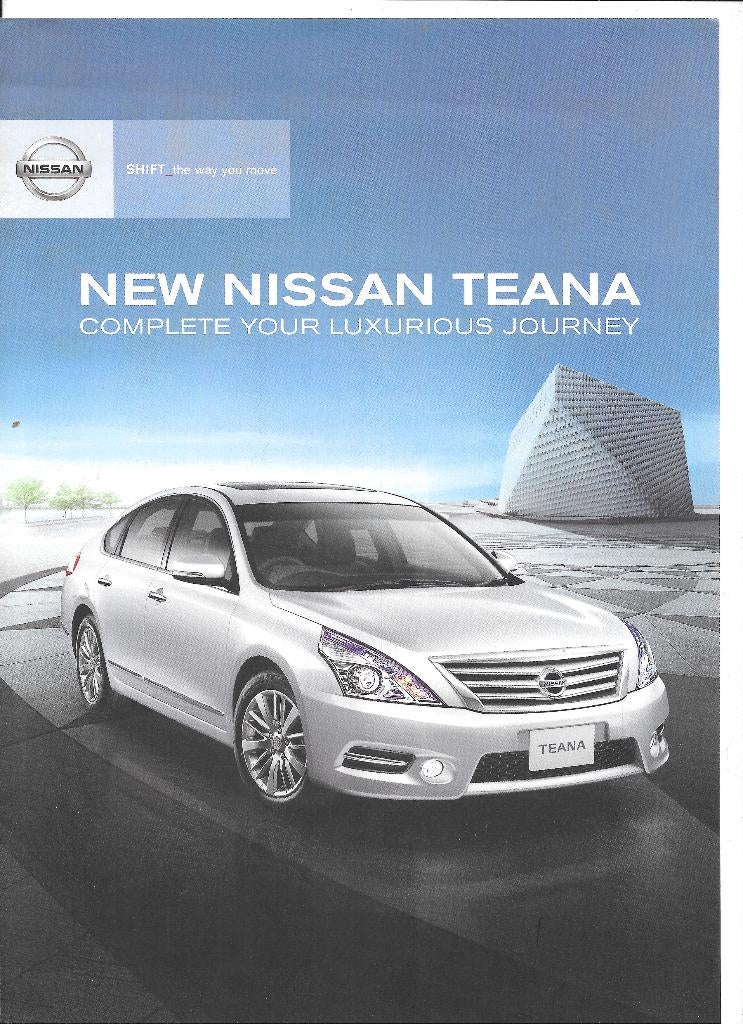 NISSAN TEANA, Boeken, Auto's | Folders en Tijdschriften, Ophalen of Verzenden, Zo goed als nieuw, Nissan