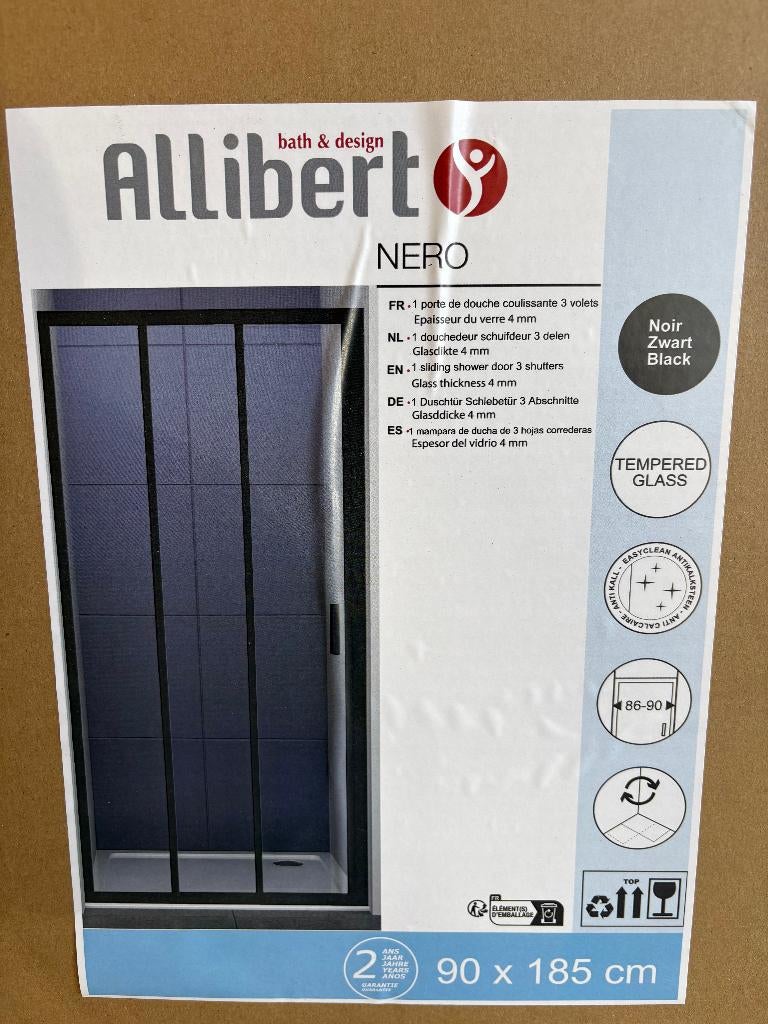 Porte de douche coulissante Allibert, Enlèvement, Neuf, Verre, Douche