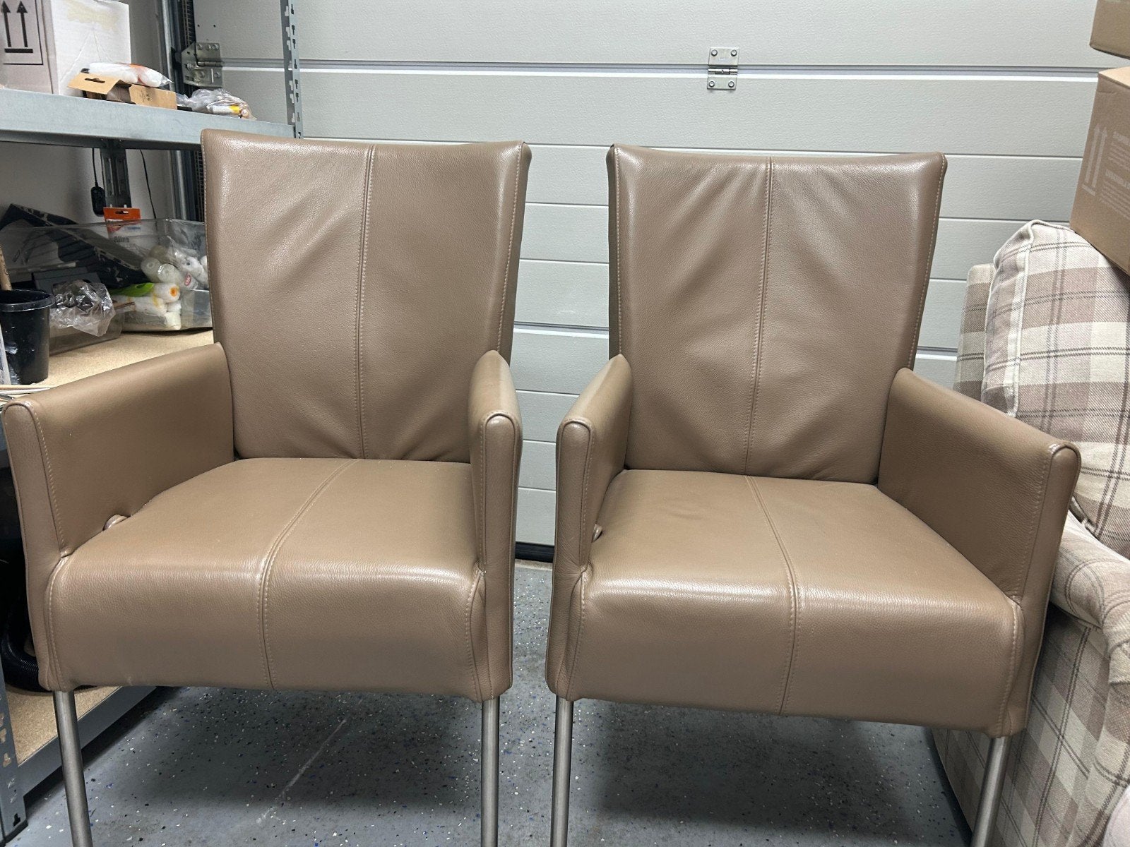 Eetkamerstoelen op wieltjes, Huis en Inrichting, Ophalen, Zo goed als nieuw